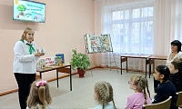 На книжной странице звери и птицы
