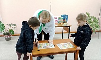 На книжной странице звери и птицы